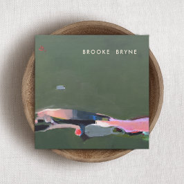 Hintergrund der Abstrakten Malerei in künstlerisch Quadratische Visitenkarte