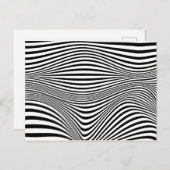Hintergrund der abstrakten optischen Illusion Postkarte (Vorne/Hinten)