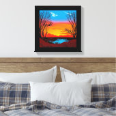 Hintergrund der abstrakten Wüste #2 Leinwanddruck (Insitu (Schlafzimmer))