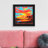 Hintergrund der abstrakten Wüste - Canvas Print #3 Leinwanddruck (Insitu (Wohnzimmer))
