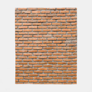 Hintergrund der alten, Vintagen Backsteinmauer, an Fleecedecke