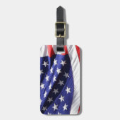 Hintergrund der amerikanischen Flagge Gepäckanhänger (Vorderseite vertikal)