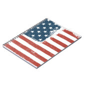 Hintergrund der amerikanischen Flagge. Schnellere Notizblock (Linke Seite)