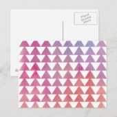 Hintergrund der Aquarellfarbe Postkarte (Vorne/Hinten)