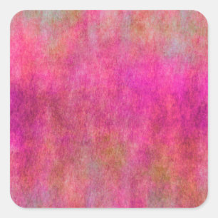 Hintergrund der Aquarellfarbe Rosa Quadratischer Aufkleber