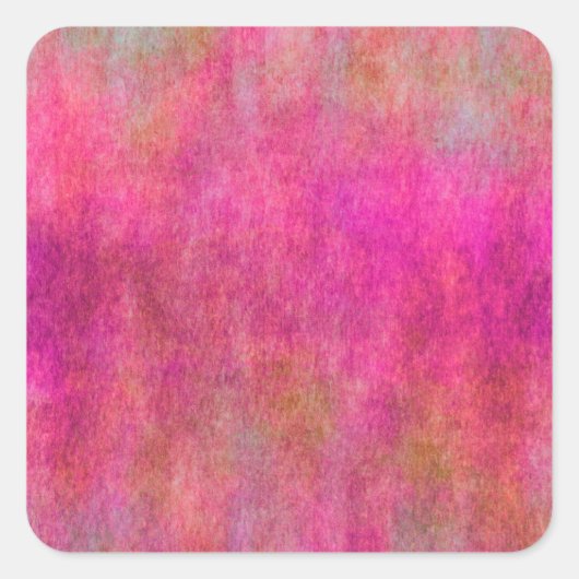 Hintergrund der Aquarellfarbe Rosa Quadratischer Aufkleber (Vorderseite)