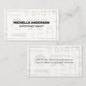 Hintergrund der Barbershop-Tools Visitenkarte (Vorne/Hinten)