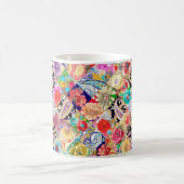Hintergrund der Batik. Vintages Design Kaffeetasse (Mittel)