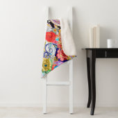 Hintergrund der Batik. Vintages Design Sherpadecke (Beispiel)