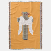 Hintergrund der Baumwolldecke Orange Decke (Vorderseite Vertikal)