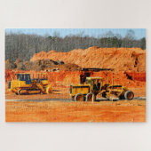 Hintergrund der Baustelle Puzzle (Horizontal)