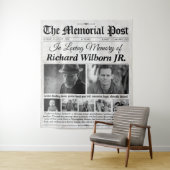 Hintergrund der benutzerdefinierten Zeitung mit Fo Wandteppich (Beispiel)