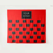 Hintergrund der beruflichen Geschäftslogos Wandteppich (Vorderseite (Horizontal))