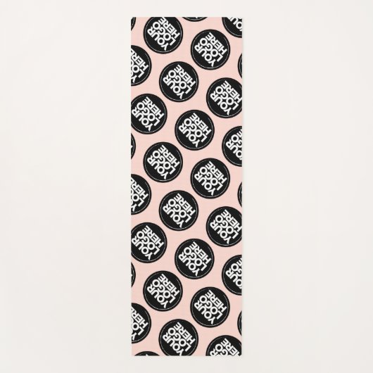 Hintergrund der beruflichen Rosa-Wiederholung von Yogamatte (Vorderseite)