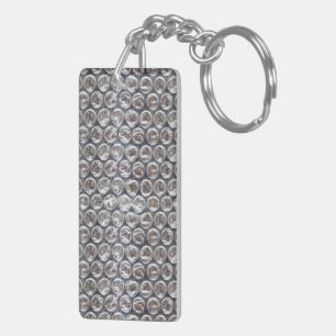 Hintergrund der Blase Wrap Schlüsselanhänger