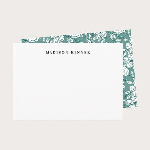 Hintergrund der Blätter Grün und Weiß Dankeskarte