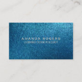 Hintergrund der Blauen Textur Visitenkarte (Vorderseite)