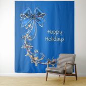 Hintergrund der Blue Gold Blume Wandteppich (Beispiel)