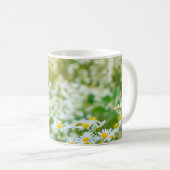 Hintergrund der Blume der Molkereien. Alternative Kaffeetasse (VorderseiteRechts)