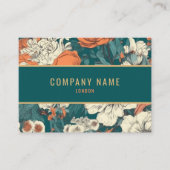 Hintergrund der Blume, Goldgrenze Visitenkarte (Vorderseite)