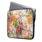 Hintergrund der Blume im Sommer, Blumensträuße von Laptopschutzhülle (Vorderseite Links)