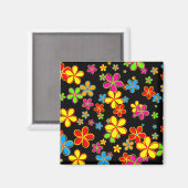 Hintergrund der Blume Magnet (Vorderseite/Rückseite)