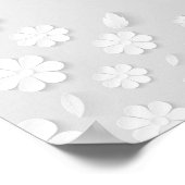 Hintergrund der Blume Poster (Ecke)