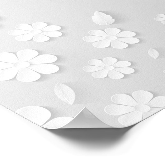 Hintergrund der Blume Poster (Ecke)