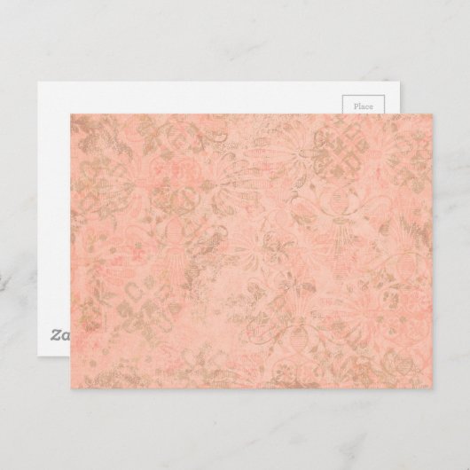 Hintergrund der Blume Postkarte (Vorne/Hinten)