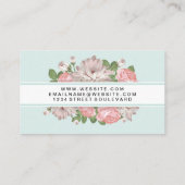 Hintergrund der Blume Visitenkarte (Rückseite)