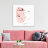 Hintergrund der Bohemischen Linie Leinwanddruck (Insitu (Wohnzimmer))