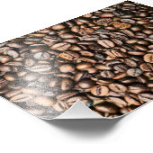 Hintergrund der braunen Kaffeebarbe Fotodruck (Ecke)