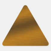 Hintergrund der Bronze Dreieckiger Aufkleber (Vorderseite)