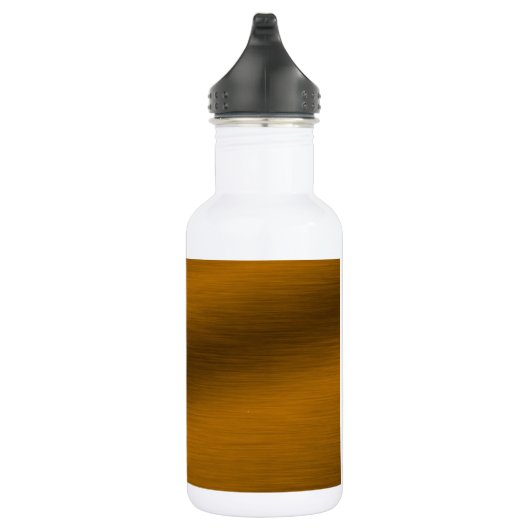 Hintergrund der Bronze Edelstahlflasche (Rechts)