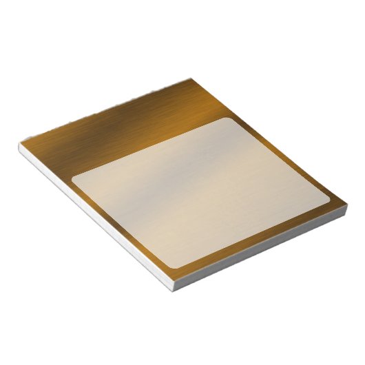 Hintergrund der Bronze Notizblock (angewinkelt)