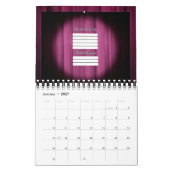Hintergrund der Bühne im Spotlight Center Kalender (Jan 2027)
