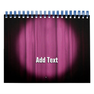 Hintergrund der Bühne im Spotlight Center Kalender