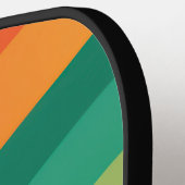 Hintergrund der bunten Bögen Pickleball Schläger (Linke Seite)