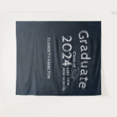 Hintergrund der Chalk High School Foto Graduation Wandteppich (Vorderseite (Horizontal))