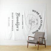 Hintergrund der Cloud Nine Gender Neutral Baby Sho Wandteppich (Beispiel (Horizontal))