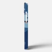 Hintergrund der coolen blauen Camouflage Military  Case-Mate iPhone Hülle (Rückseite / Links)