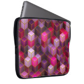 Hintergrund der Cube-Oberfläche Laptopschutzhülle (Vorne Rechts)