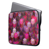 Hintergrund der Cube-Oberfläche Laptopschutzhülle (Vorderseite Links)