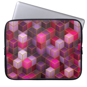 Hintergrund der Cube-Oberfläche Laptopschutzhülle