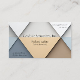 Hintergrund der Dreiecke in neutralen Tönen Visitenkarte