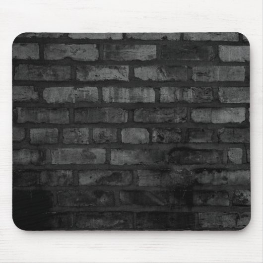 Hintergrund der dunklen Ziegelwand Mousepad (Vorne)