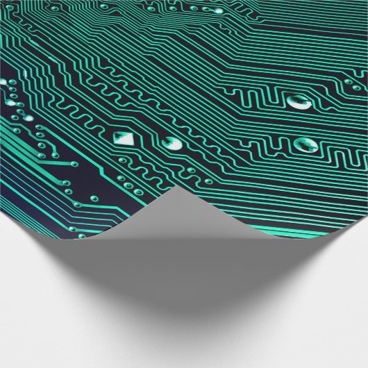 Hintergrund der elektronischen Schalttafel, abstra Geschenkpapier (Ecke)