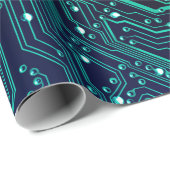 Hintergrund der elektronischen Schalttafel, abstra Geschenkpapier (Rolleneckpunkt)