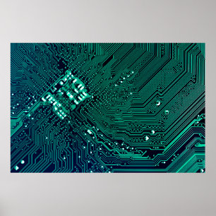 Hintergrund der elektronischen Schalttafel, abstra Poster