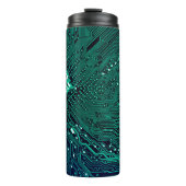 Hintergrund der elektronischen Schalttafel, abstra Thermosbecher (Vorderseite)